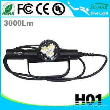 Hi-max H01 slim in poland powerful diving torch led 10000 lumen